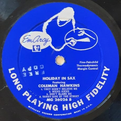 V.A.(Coleman Hawkins, Don Byas, Tab Smith, etc.) - Holiday in Sax (EMARCY MG26026)