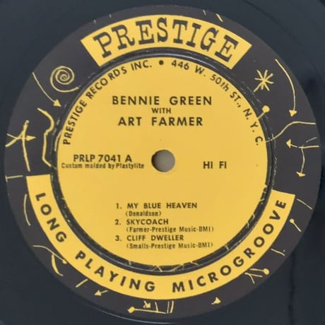 BENNIE GREEN - with Art Farmer (PRESTIGE PRLP7041)
