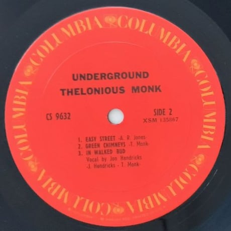 THELONIOUS MONK - Underground (COLUMBIA CS9632)