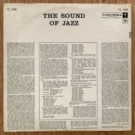V.A.(Count Basie, Billie Holiday, Mal Waldron, 他) - The Sound of Jazz (COLUMBIA CL1098)