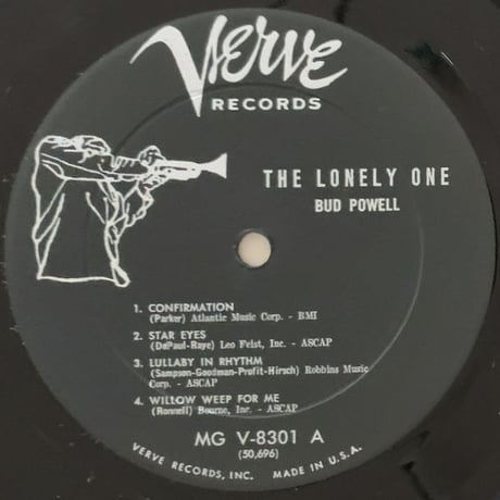 BUD POWELL - The Lonely One (VERVE MGV-8301)