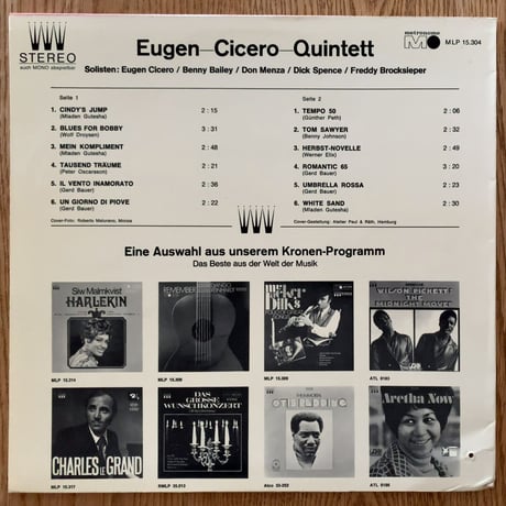 EUGEN CICERO - Eugen Cicero Quintet (METRONOME MLP15304)