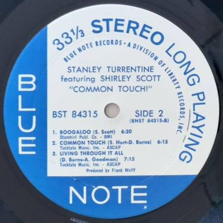 STANLEY TURRENTINE - Common Touch (BLUE NOTE BST84315)