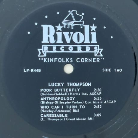 LUCKY THOMPSON - Kinfolks Corner (RIVOLI LP-R44)