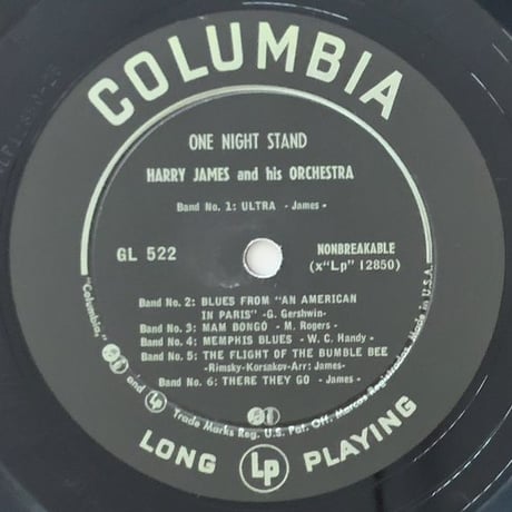 HARRY JAMES - One Night Stand (COLUMBIA GL522)
