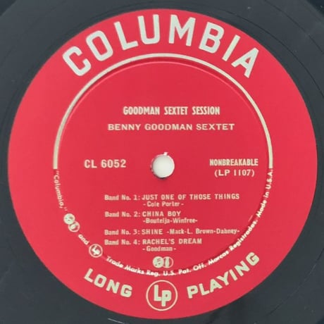 BENNY GOODMAN - Benny Goodman Sextet Session (COLUMBIA CL6052)