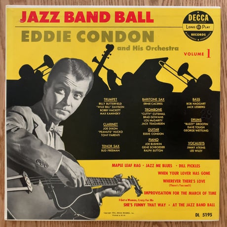 EDDIE CONDON - Jazz Band Ball Vol.1 (DECCA DL5195)