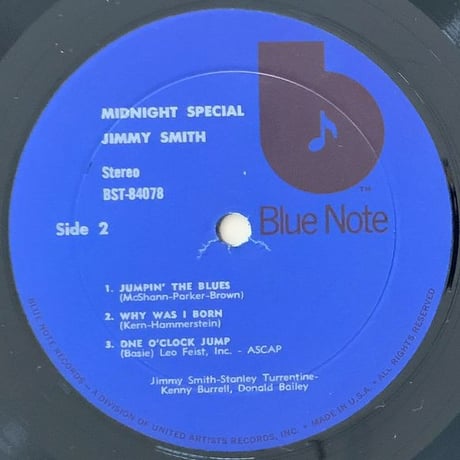 JIMMY SMITH - Midnight Special (BLUE NOTE BST84078) ♪