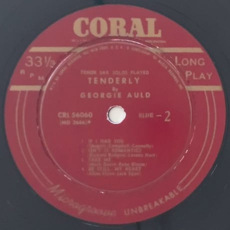 GEORGIE AULD - Tenderly (CORAL CRL56060)