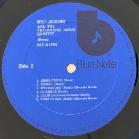 MILT JACKSON - Milt Jackson (BLUE NOTE BST81509) ♪