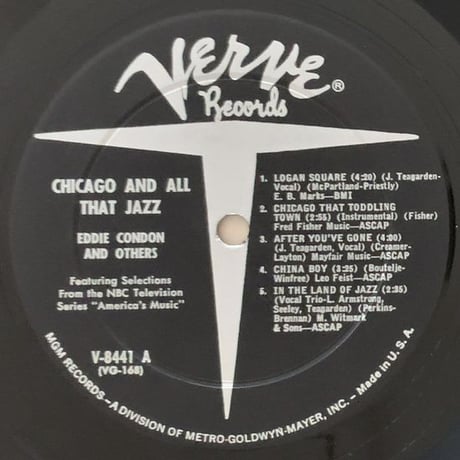 EDDIE CONDON, BUD FREEMAN, JACK TEAGARDEN, etc. - Chicago and All That Jazz! (VERVE V-8441)
