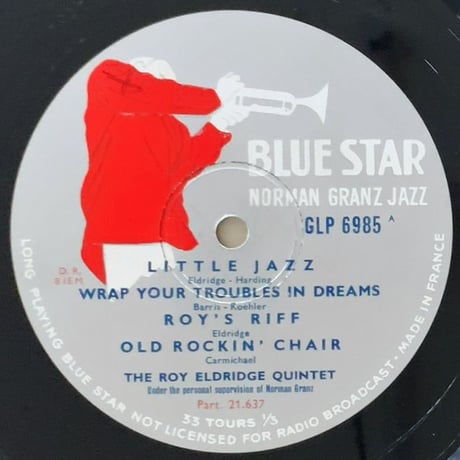 ROY ELDRIDGE - The Roy Eldridge Quintet (BLUE STAR GLP6985)