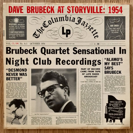 DAVE BRUBECK - at Storyville 1954 (COLUMBIA CL590)