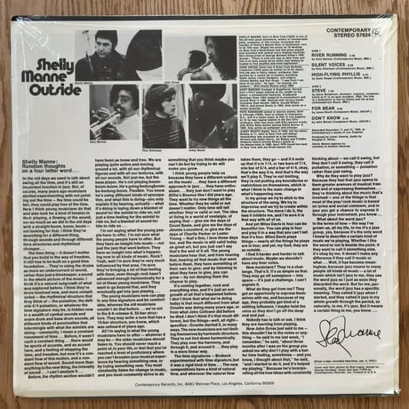 SHELLY MANNE - Outside (CONTEMPORARY S7624)