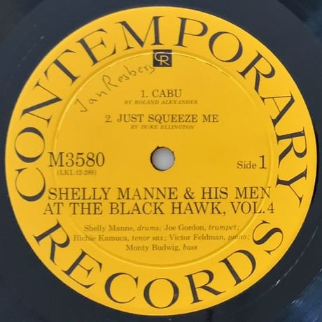 SHELLY MANNE - At The Black Hawk Vol.4 (CONTEMPORARY M3580)