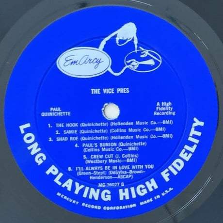 PAUL QUINICHETTE - The Vice-Pres (EMARCY MG36027)
