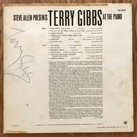TERRY GIBBS - at The Piano (SIGINATURE SM6007)
