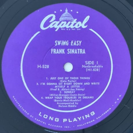 FRANK SINATRA - Swing Easy (CAPITOL H528)