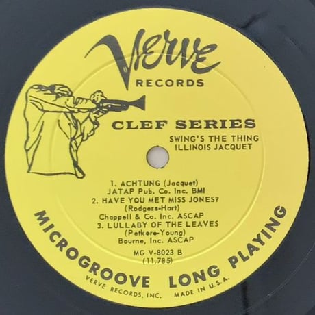ILLINOIS JACQUET - Swingin' the Things (VERVE MGV-8023)
