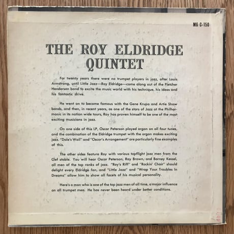 ROY ELDRIDGE - The Roy Eldridge Quintet (BLUE STAR GLP6985)