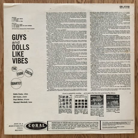 EDDIE COSTA - Boys and Dolls (CORAL CRL57320)