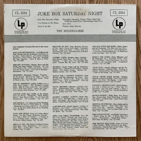 THE MODERNAIRES - Juke Box Saturday Night (COLUMBIA CL2584)