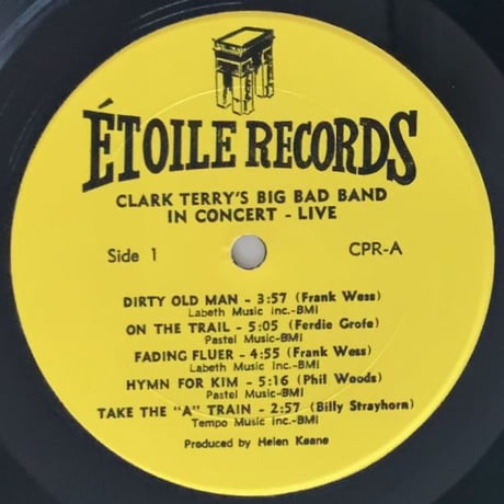 CLARK TERRY'S Big Band Band in Concert-Live (ETOILE CRP1A)