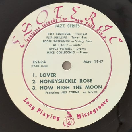 ROY ELDRIDGE, FLIP PHILLIPS - Jazz Off The Air (ESOTERIC ESJ-2)
