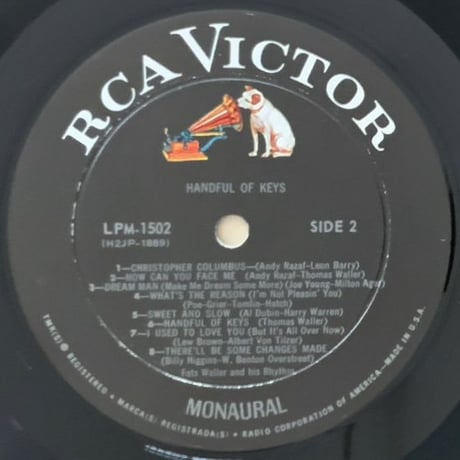 FATS WALLER - Handful of Keys (RCA VICTOR LPM-1502)