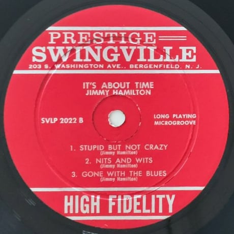 JIMMY HAMILTON - It's About Time (SWINGVILLE SVLP2022)