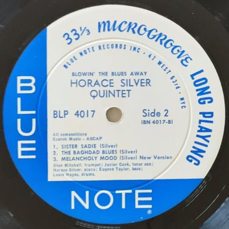 HORACE SILVER - Blowin' The Blues Away (BLUE NOTE BLP4017)