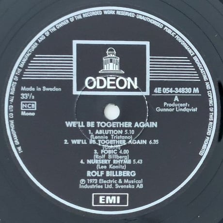 ROLF BILLBERG - We'll Be Together Again (EMI/ODEON E054-34830)