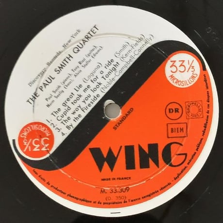 PAUL SMITH - The Paul Smith Quartet (SWING M.33.306)