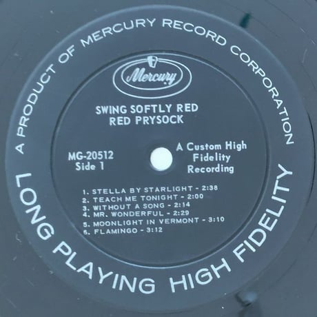 RED PRYSOCK - Swing Softly Red (MERCURY MG20512)