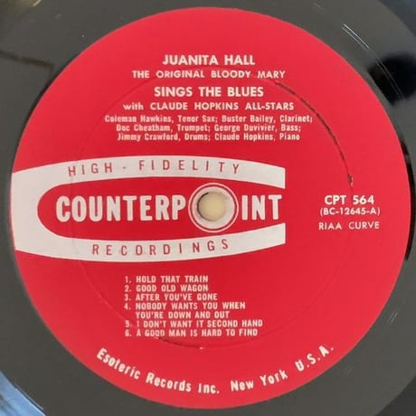JUANITA HALL - Sings The Blues (COUNTERPOINT CPT564)
