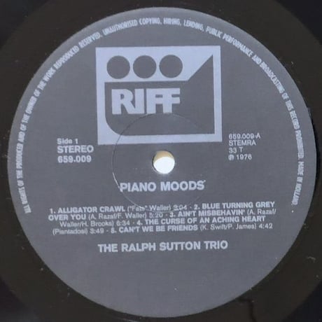 RALPH SUTTON - Piano Moods (RIFF 659.009)