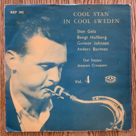 STAN GETZ - Cool Stan in Cool Sweden Vol.4 (KARUSELL KEP305) 7inch EP