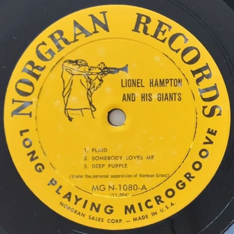 LIONEL HAMPTON - and His Giants (NORGRAN MGN-1080)