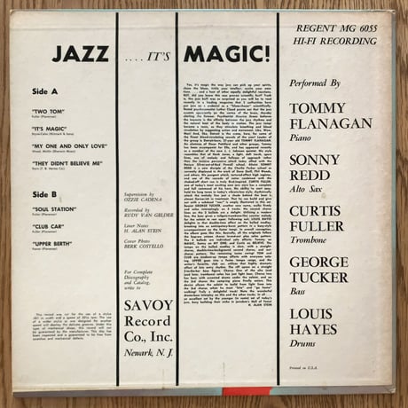 CURTIS FULLER - Jazz… It's Magic! (REGENT RMG6055)