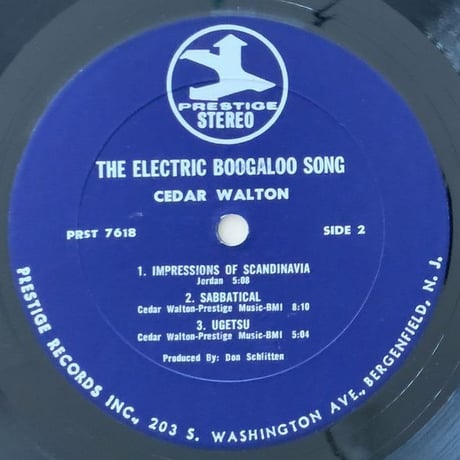 CEDAR WALTON - The Electric Boogaloo Song (PRESTIGE PRST7618)