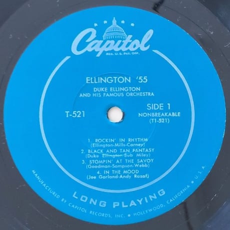 DUKE ELLINGTON - Ellington '55 (CAPITOL T-521)