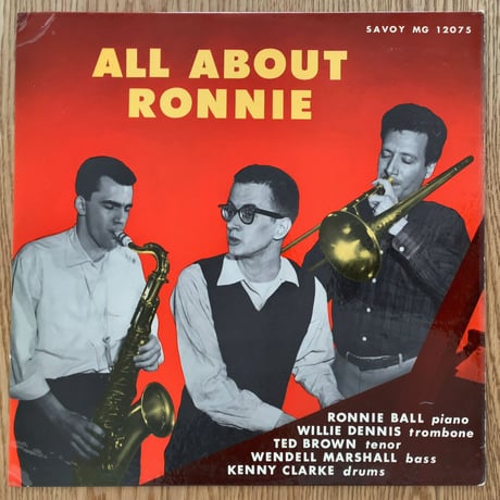 RONNIE BALL - All About Ronnie (SAVOY MG12075)
