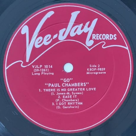 PAUL CHAMBERS - Go... (VEE JAY VJLP1014)