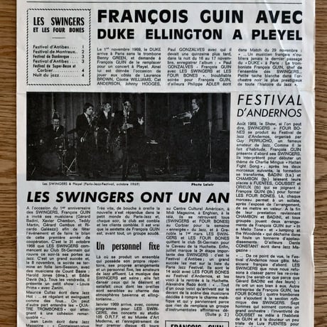 PAUL GONSALVES - FRANCOIS GUIN - avec Les Swingers et Les Four Bones (RIVIERA XCED521.137)