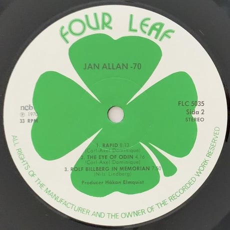 JAN ALLAN - Jan Allan - 70 (FOUR LEAF FLC5035)