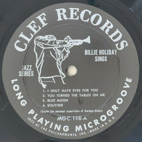 BILLIE HOLIDAY - Billie Holiday (CLEF MGC-118)