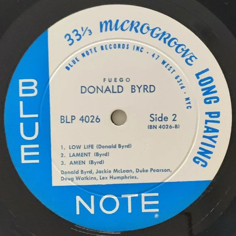 Donald Byrd Fuego レコード 4026 Blue Note