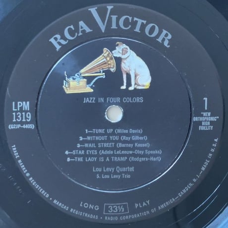 LOU LEVY - Jazz in Four Colors (RCA VICTOR LPM-1319)