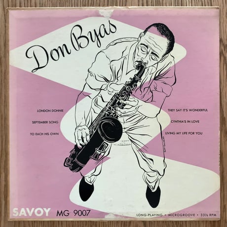 DON BYAS - Tenor Sax Solos (SAVOY MG9007) 10inch