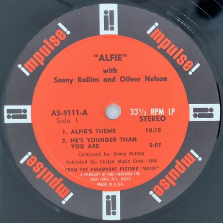 SONNY ROLLINS - Alfie (impulse! AS-9111)